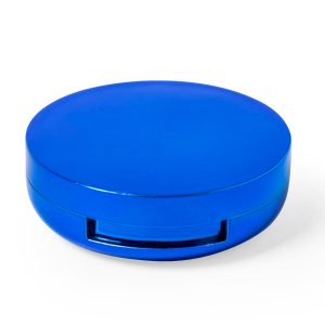 labial con espejo azul