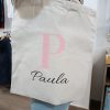 pr-2909 tote bag letras rosa