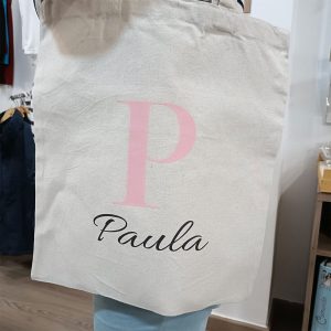 pr-2909 tote bag letras rosa